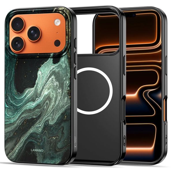 tech-protect lamano magsafe iphone 17 pro max verde aura zdjęcie 3