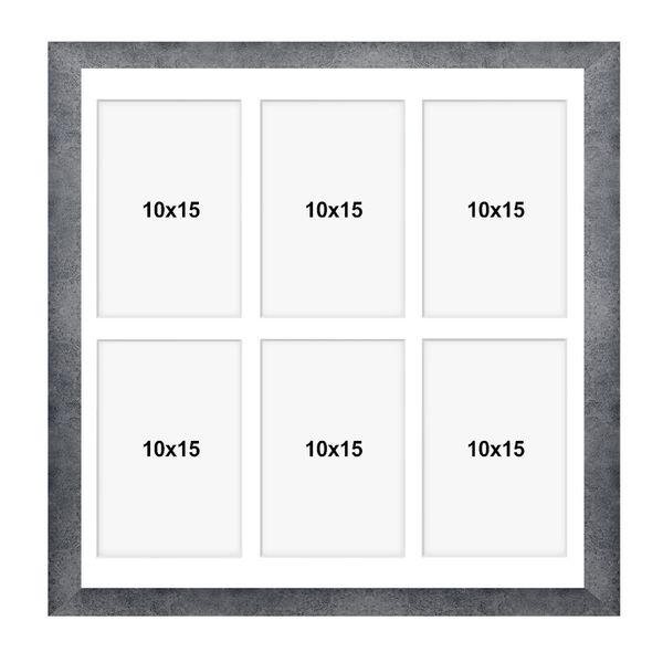 Ramka na 6 zdjęć Hekla 40x40x6 MDF galeria beton 1szt. zdjęcie 7