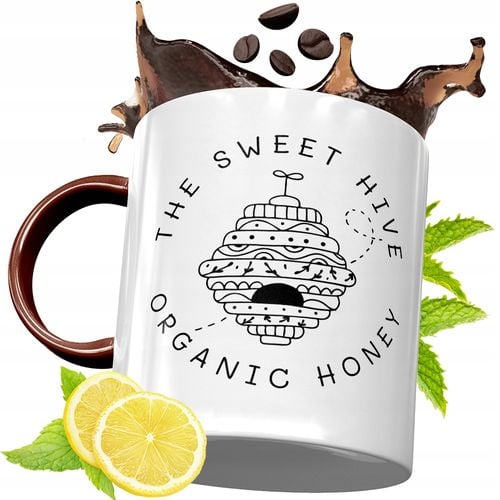 Kubek Bordowy Dla Pszczelarza Na Urodziny Prezent Z Nadrukiem Ze Zdjęciem na Arena.pl