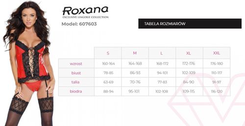 gorset i stringi 6077 red xxl na Arena.pl