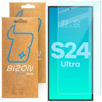 Szkło hartowane, ochronne na ekran Bizon do Galaxy S24 Ultra, szkiełko 2szt