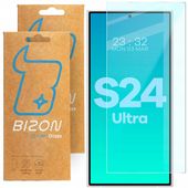 Szkło hartowane, ochronne na ekran Bizon do Galaxy S24 Ultra, szkiełko 2szt