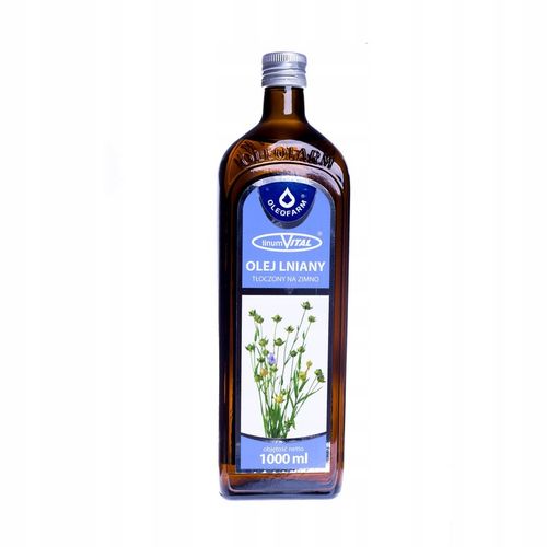 Olej Lniany tłoczony na zimno Linumvital 1000 ml na Arena.pl