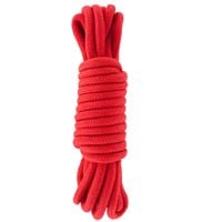 Czerwona bawełniana lina 5m
