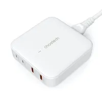 Szybka ładowarka sieciowa GaN Choetech PD8008 100W 2x USB-A / 2x USB-C biał
