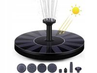 FONTANNA SOLARNA PŁYWAJĄCA Z POMPĄ DO OCZKA OGRODU