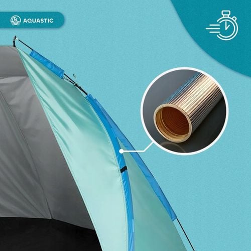 Namiot plażowy AQUASTIC Concielo turkusowy OS UPF 50+ Ochrona przed słońcem na Arena.pl