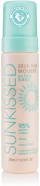 Sunkissed Ultra Dark Self Tan Mousse 200ml zdjęcie 1