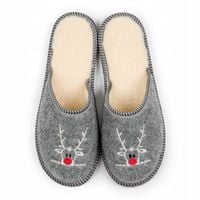 Filcowe Kapcie Męskie Góralskie Ocieplane Renifer