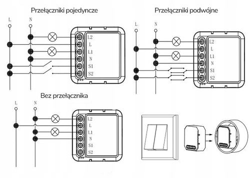 OXT Mini Przekaźnik 2 Obwody WiFi TUYA 2x5A na Arena.pl