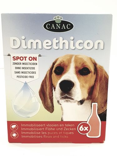 Krople dla PSA na Pchły i Kleszcze Dimeticon Canac 6 dawek x 1ml na skórę na Arena.pl