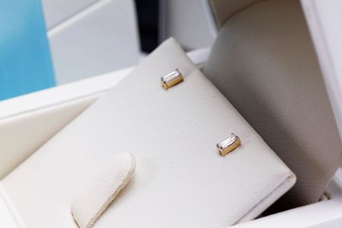 Złote kolczyki KYD0006 - Diament na Arena.pl