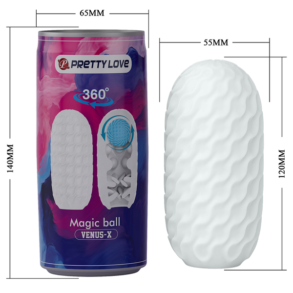 Masturbator Męski W Puszce 360° Magic Ball Venus-X Pretty Love zdjęcie 5