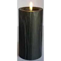 Świeca LED 12.5x6 imitacja marmuru z realistycznym efektem płomienia
