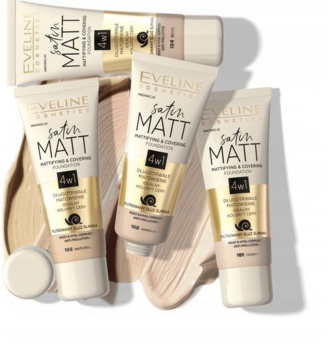 Eveline Podkład Satin Matt 4w1 104 na Arena.pl