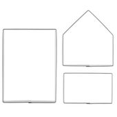 3x Wykrawacze Świąteczne Domek Chatka Foremki Ciastek Ciasteczek Pierników