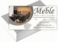 Wizytówki firmowe 100szt DUŻO RÓŻNYCH WZORÓW do wyboru MEBLE NA WYMIAR