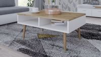 Stolik kawowy Isla biały/dąb artisan