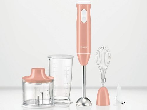 Blender ręczny SilverCrest SSMS 600 E3 rozdrabniacz mikser pojemnik różowy na Arena.pl