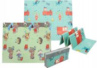 PIANKOWA MATA EDUKACYJNA SKŁADANA XPE DUŻA DWUSTRONNA MATA XL 150x180 cm