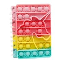 Notatnik Zeszyt Pop It Fidget Toy A6 dla Dzieci Jednorożec Antystresowy
