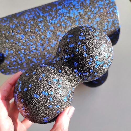 Wałek roler do masażu duoball piłka zestaw na Arena.pl