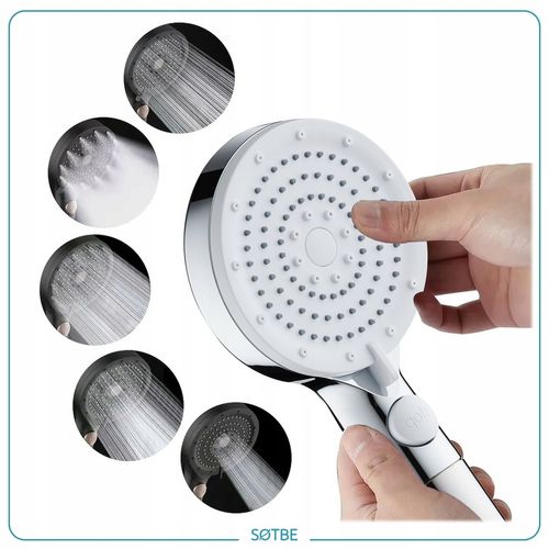 Prysznicowa słuchawka z filtrem bawełnianym SOTBE TIRSO LARK-SOHE-17 na Arena.pl