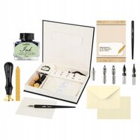 ZESTAW DO KALIGRAFII 30 ELEMENTÓW PIÓRO KAŁAMARZ