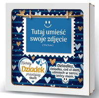 ramka 20x20cm puzzle 3D Kochany Dziadek prawdziwy Skarb