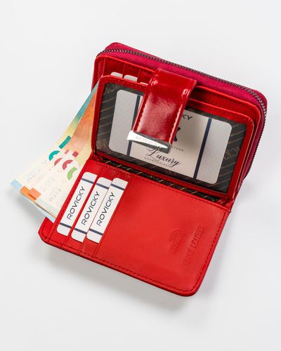 portfel damski z tłoczonym monogramem - rovicky na Arena.pl