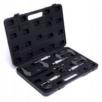 MIKROMETRY 0-100 MM ZESTAW 4 SZTUKI MIKROMIERZ WALIZKA KD10443
