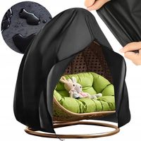 DUŻY POKROWIEC NA FOTEL WISZĄCY DWUOSOBOWY PODWÓJNY OGRODOWY KOKON OSŁONA