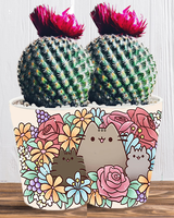 Doniczka do kwiatów/roślin - Pusheen - Kotek