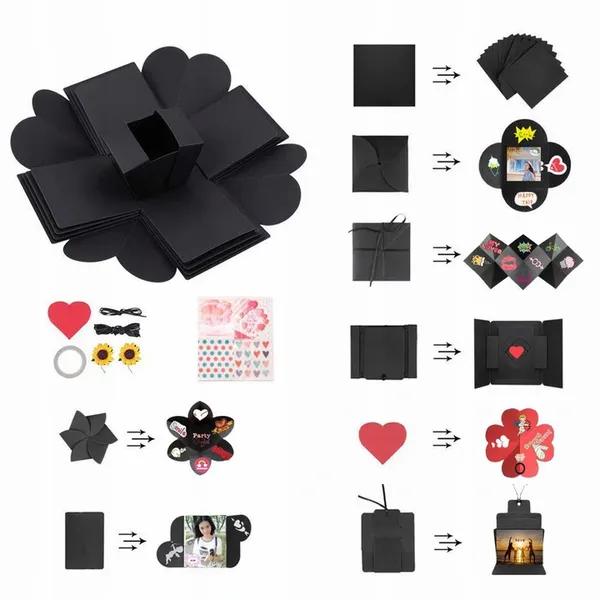 PUDEŁKO 12x12cm + ZDJĘCIA - KREATYWNY ALBUM NA PREZENT zdjęcie 3