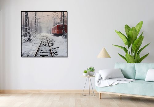 Plakat 100x100cm Podróż po Torach na Arena.pl