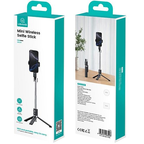 selfie stick usams zb324 mini wireless   czarny na Arena.pl