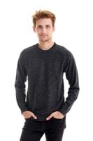 LEE CHUNKY TEXTURED CREW KNIT GREY L84QAJ06 S