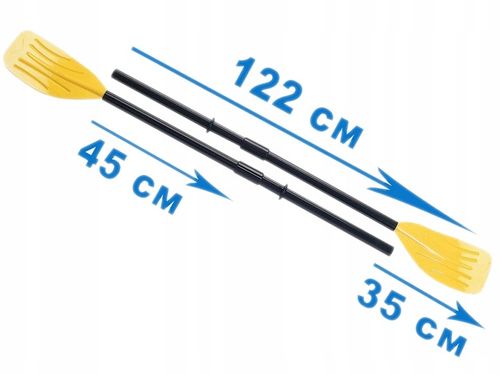 ZESTAW 2 WIOSŁA PLASTIKOWE SKŁADANE DO PONTONU 122CM INTEX 59623 na Arena.pl