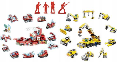 KALENDARZ ADWENTOWY DLA DZIECI KLOCKI STRAŻ POŻARNA POJAZDY PREZENT MIKOŁAJ na Arena.pl