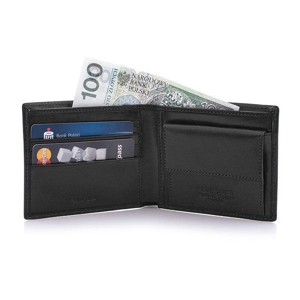 Mały portfel Pierre Cardin RFID,  skóra naturalna w kolorze czarnym na Arena.pl