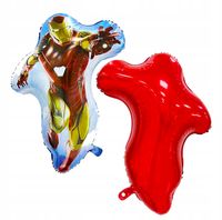 Balon Urodzinowy Avengers Iron Men Superbohaterowie Foliowy 3D