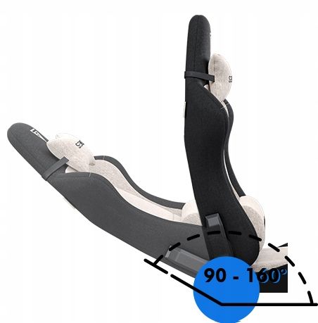 Fotel Gamingowy Materiałowy Obrotowy Biurowy Krzesło Gracza Kubełek Sense7 zdjęcie 15