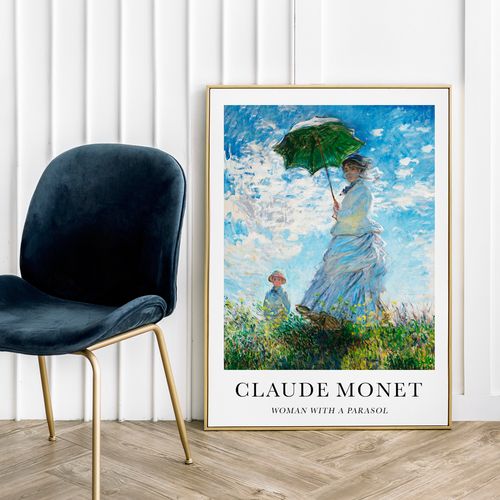 Plakat Claude Monet parasol 21x29,7 cm A4 na Arena.pl