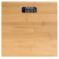 WAGA ŁAZIENKOWA NATURALNY BAMBUS WYŚWIETLACZ LED TERMOMETR