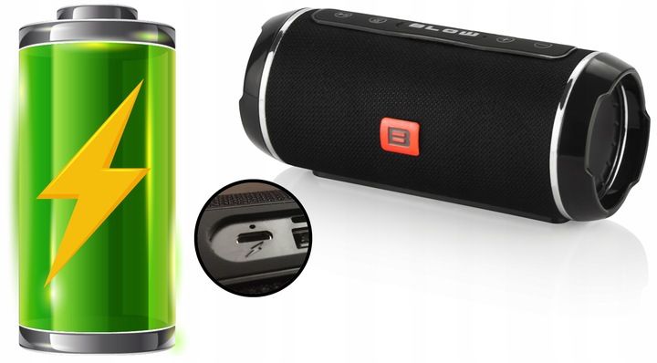 MOCNY GŁOŚNIK BEZPRZEWODOWY PRZENOŚNY SŁUCHAWKI BLUETOOTH DOUSZNE USB FM SD zdjęcie 3