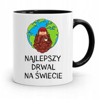 Dla Drwala Rębacza Kubek Czarny Prezent Urodziny Z Nadrukiem Ze Zdjęciem
