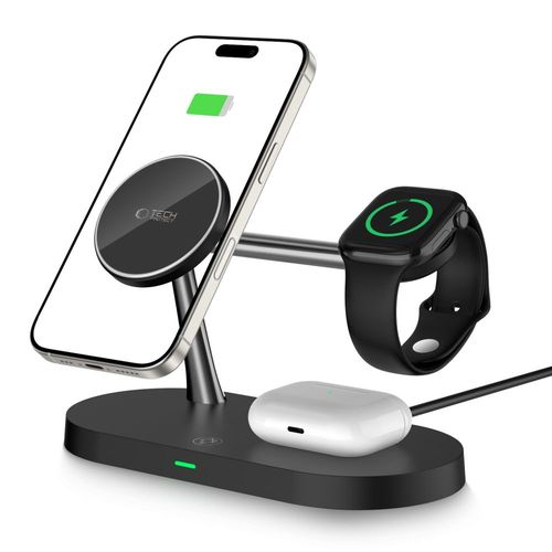 tech-protect a12 3in1 magnetic magsafe wireless charger black na Arena.pl
