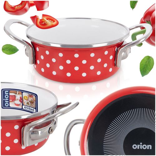 Garnek emaliowany TECKA 14 cm, 600 ml na Arena.pl