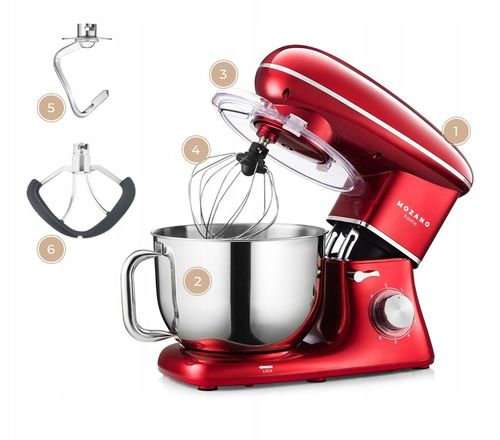 ROBOT KUCHENNY PLANETARNY MIKSER 3 MIESZADŁA MISA 6,2L MOCNY 3200W na Arena.pl