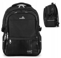 Pojemny plecak tornister szkolny młodzieżowy Duży czarny